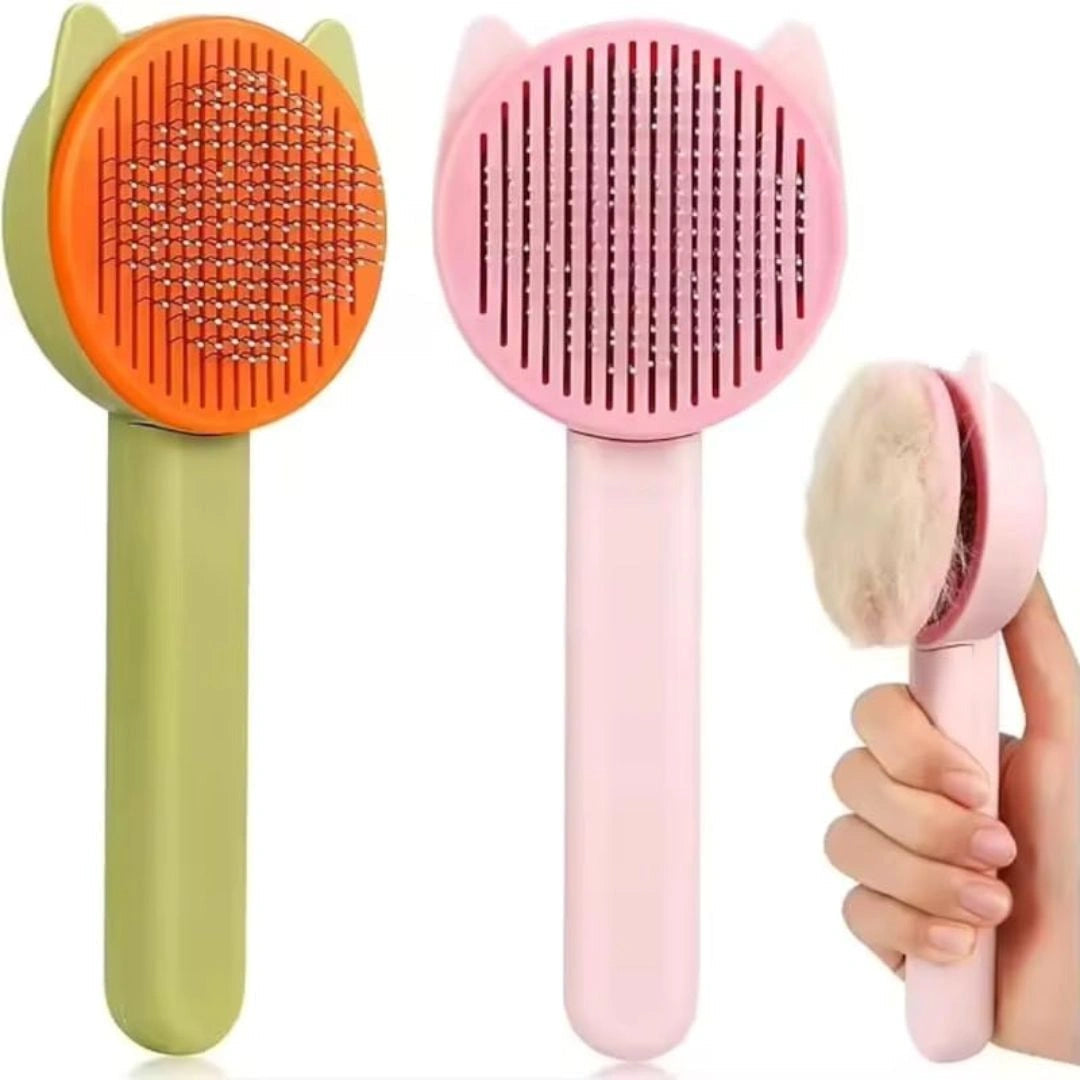 Self-cleaning Grooming Brush for Cats and Dogs