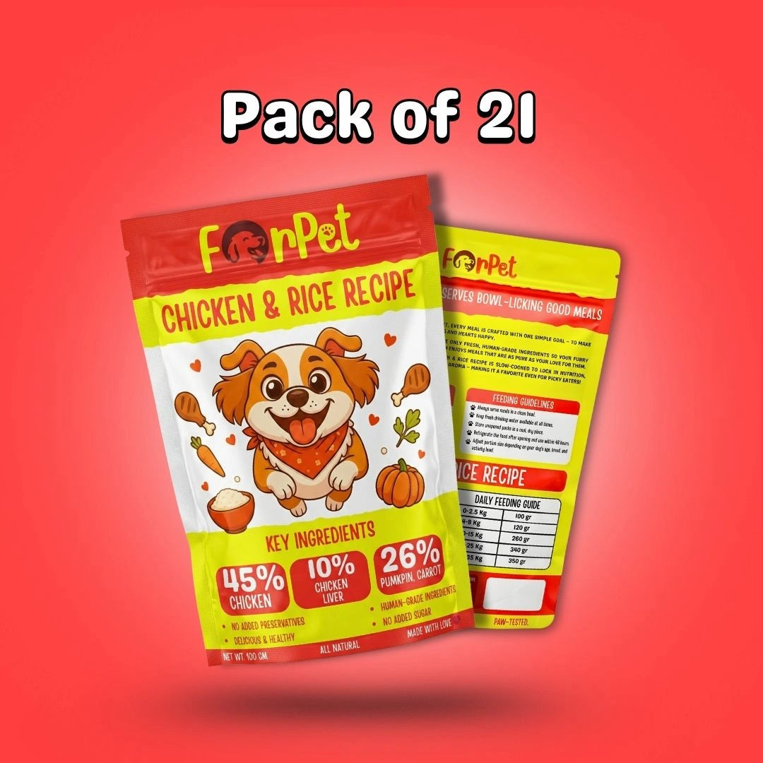 Chicken & Rice Monthly Pack (21 x 100g)