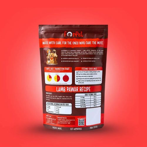 Lamb Pawar Recipe-100g | Human-Grade Lamb Dog Food – ForPet