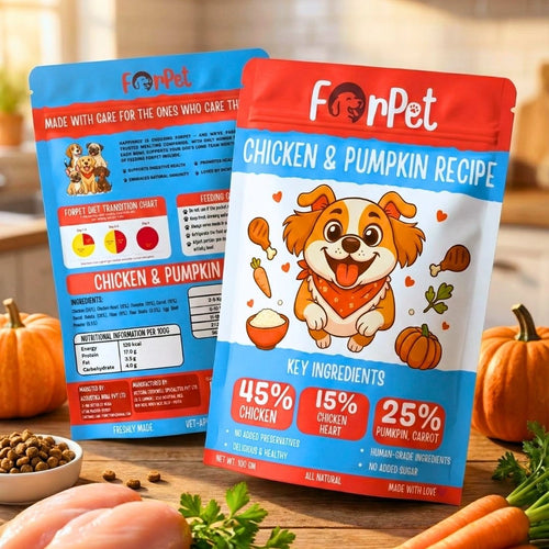 Chicken & Pumpkin Recipe-100g | Gut-Friendly Dog Food – ForPet