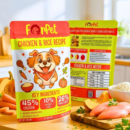 Chicken & Rice Recipe - 100g | Human-Grade Dog Food – ForPet