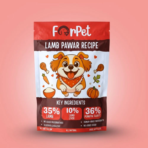 ForPet Lamb Pawar recipe 100g pouch — premium human-grade lamb dog food